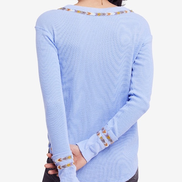 Free people embroidered thermal top - Picture 3 of 7